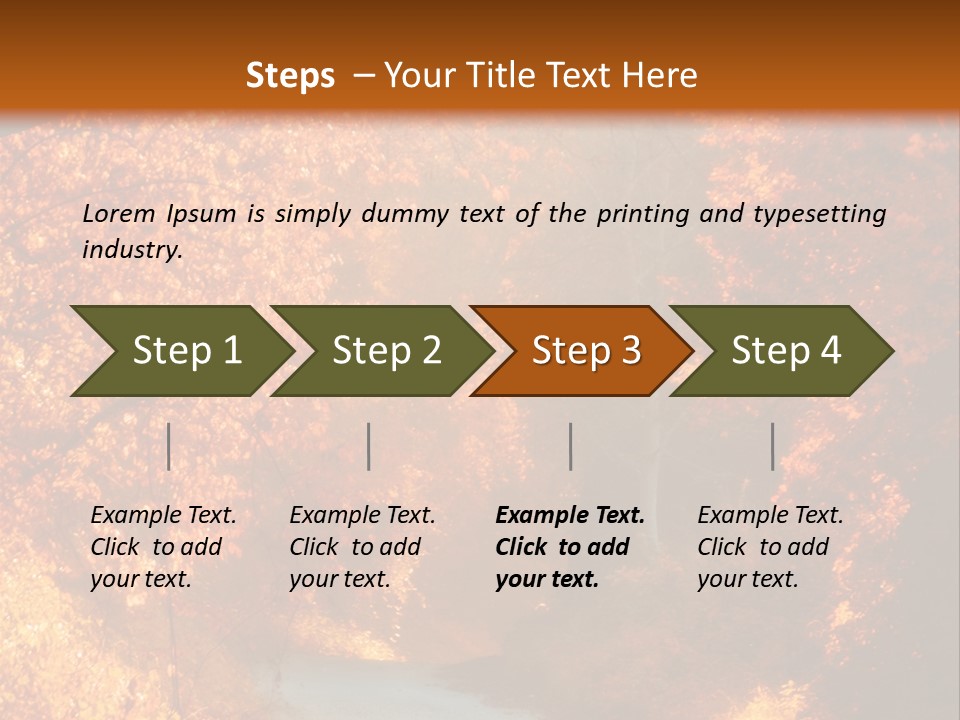 Warmth Garden Red PowerPoint Template