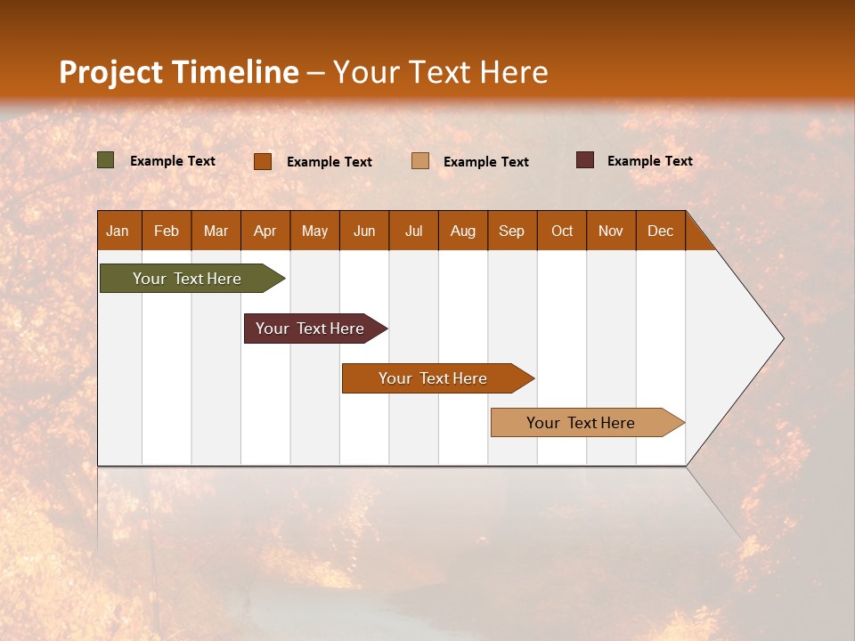 Warmth Garden Red PowerPoint Template