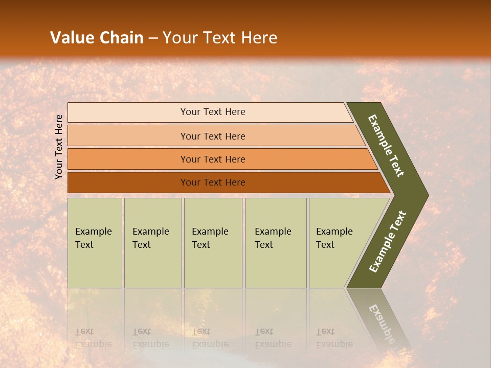 Warmth Garden Red PowerPoint Template