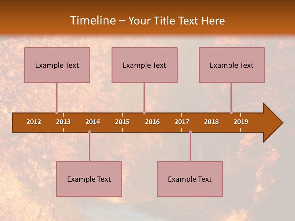 Warmth Garden Red PowerPoint Template