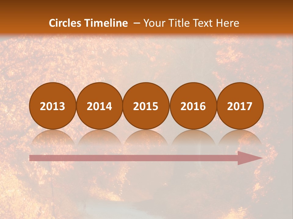 Warmth Garden Red PowerPoint Template