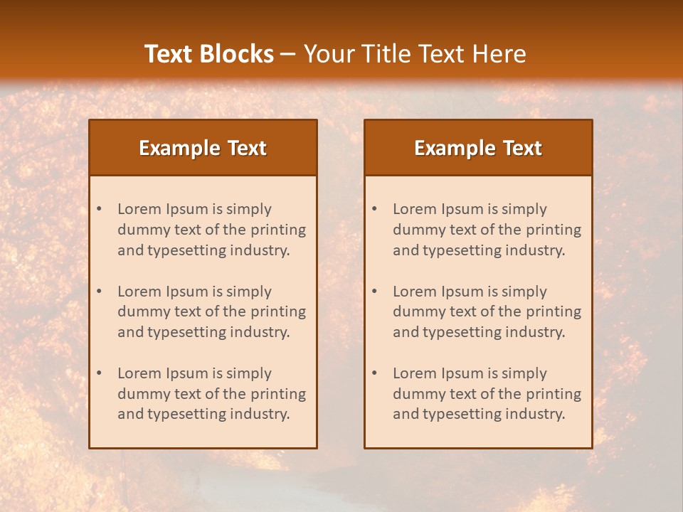 Warmth Garden Red PowerPoint Template