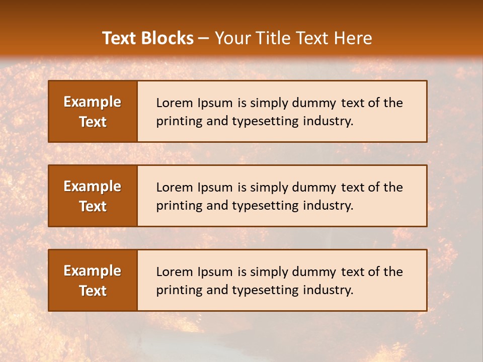 Warmth Garden Red PowerPoint Template