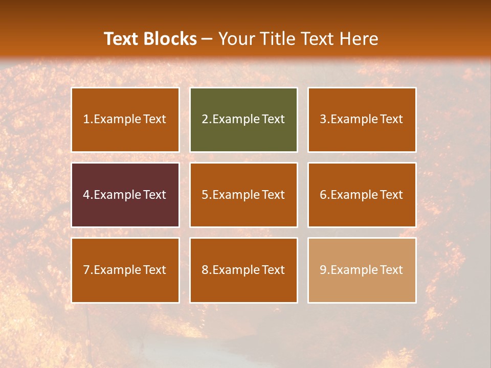 Warmth Garden Red PowerPoint Template