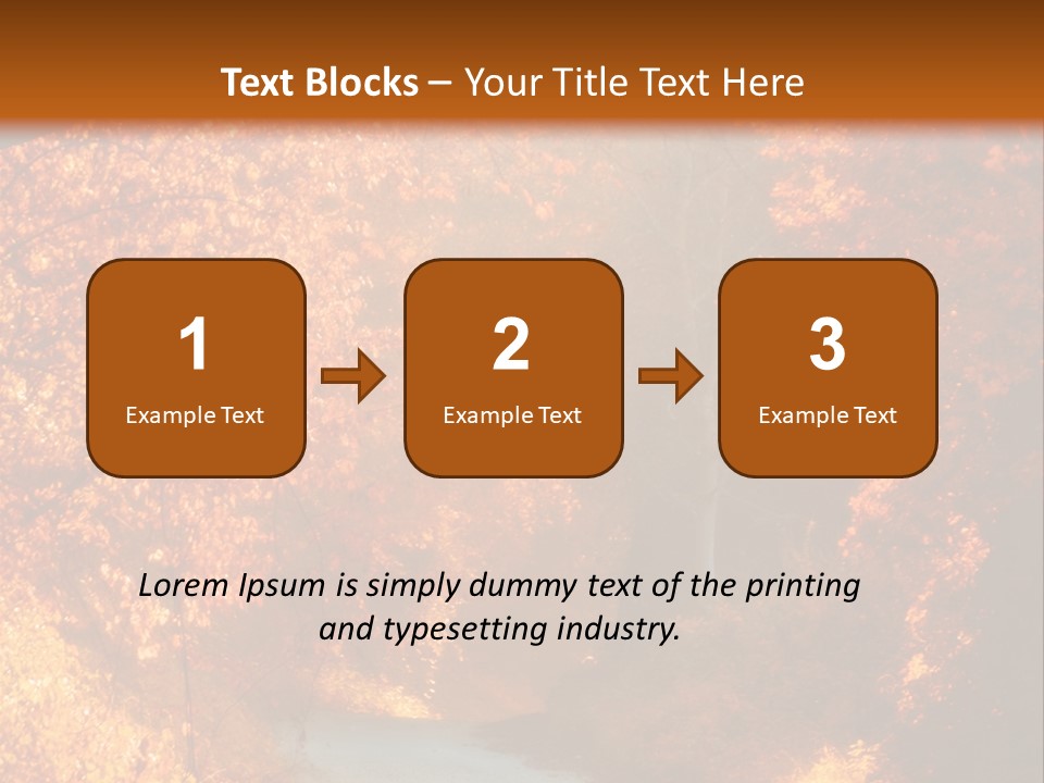 Warmth Garden Red PowerPoint Template