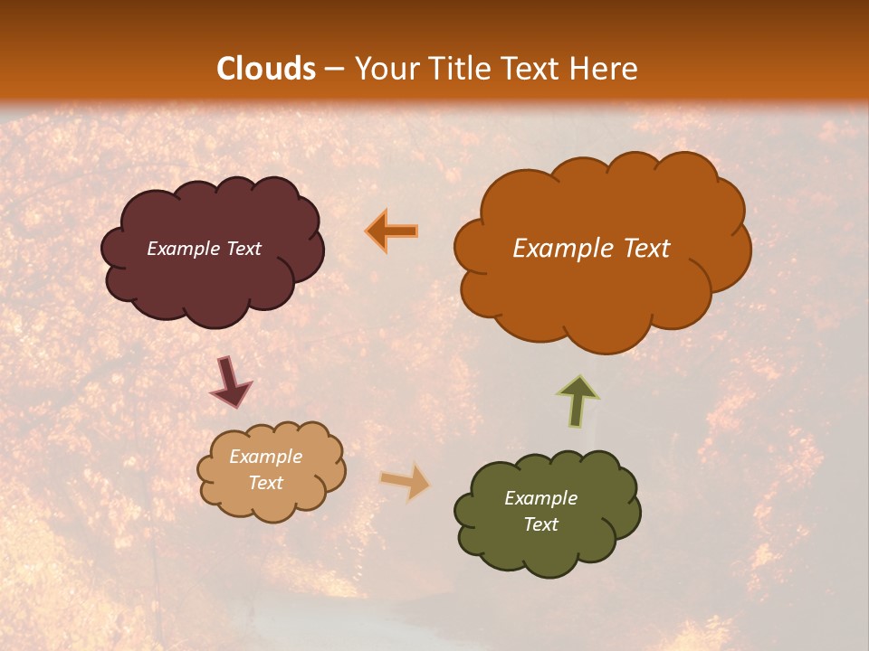 Warmth Garden Red PowerPoint Template