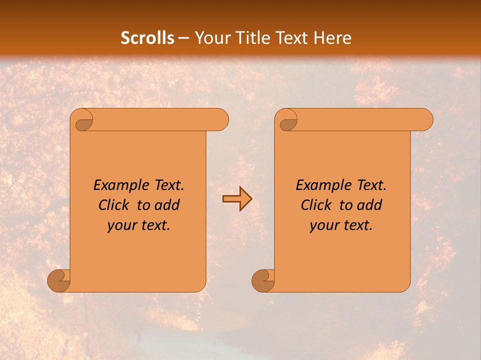 Warmth Garden Red PowerPoint Template