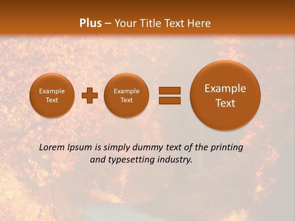 Warmth Garden Red PowerPoint Template