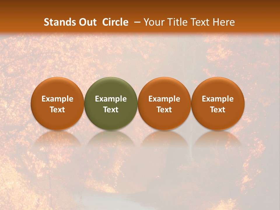 Warmth Garden Red PowerPoint Template