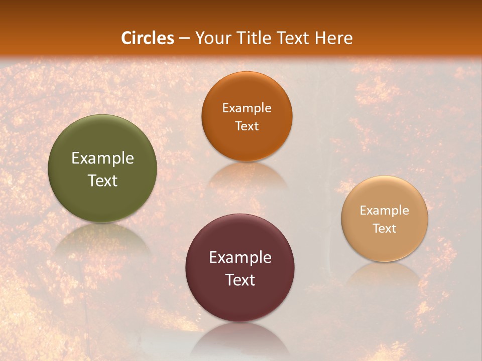 Warmth Garden Red PowerPoint Template