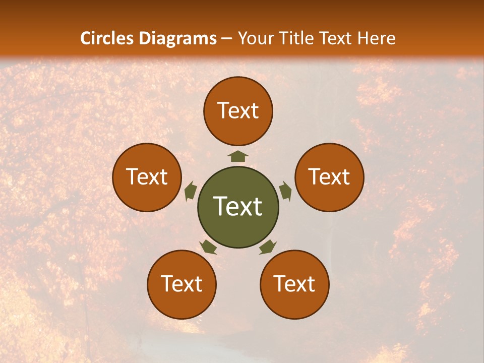 Warmth Garden Red PowerPoint Template