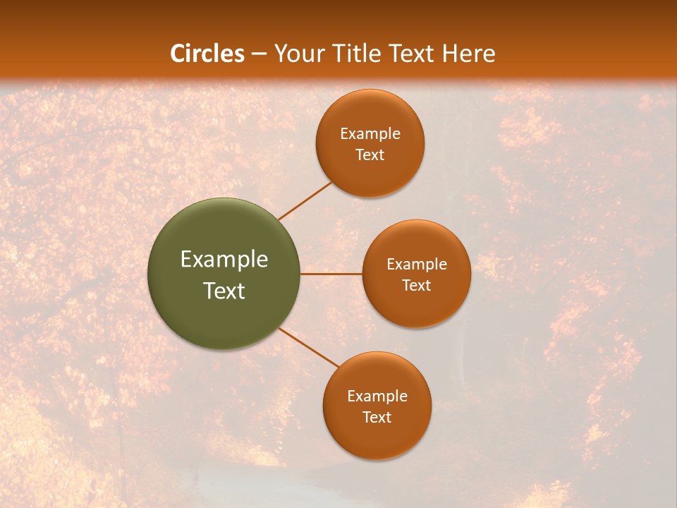 Warmth Garden Red PowerPoint Template