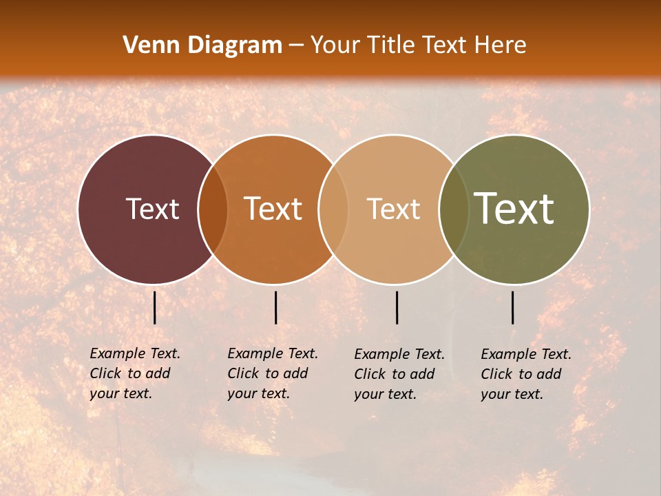 Warmth Garden Red PowerPoint Template