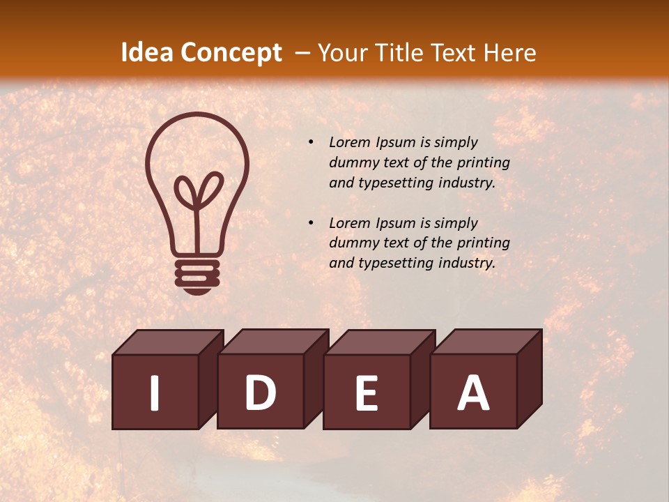 Warmth Garden Red PowerPoint Template