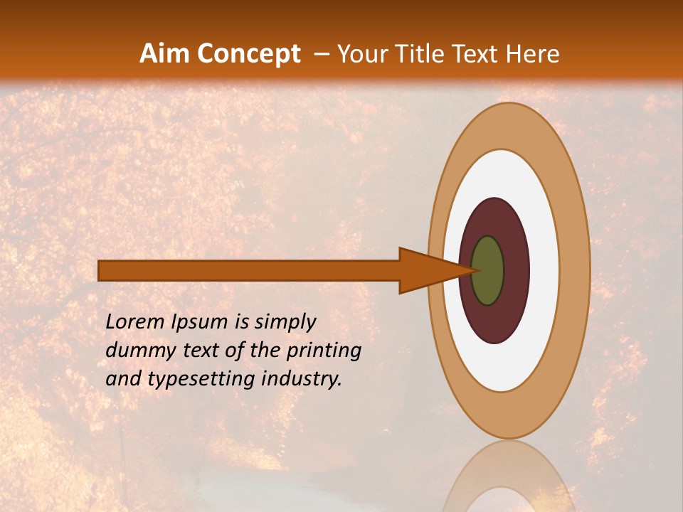 Warmth Garden Red PowerPoint Template