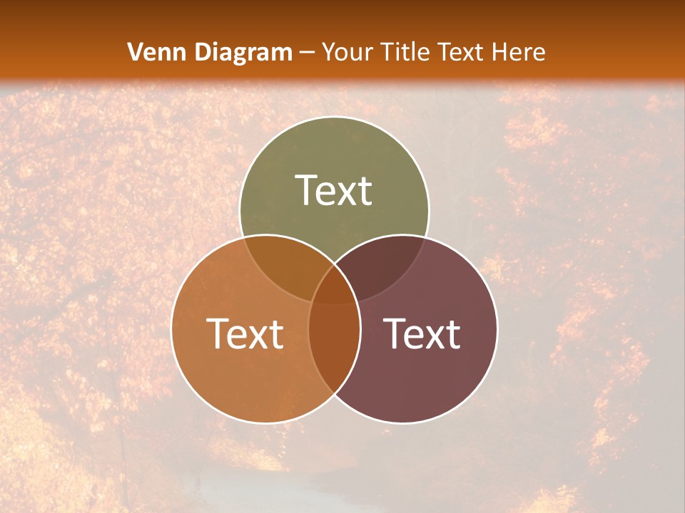 Warmth Garden Red PowerPoint Template