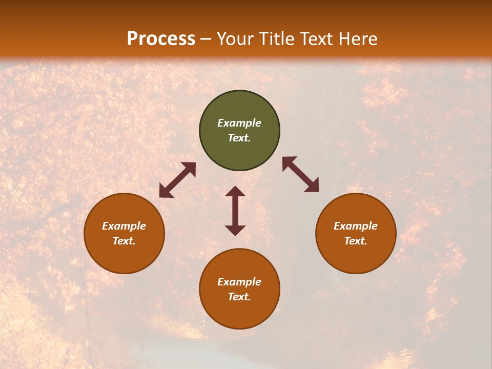 Warmth Garden Red PowerPoint Template