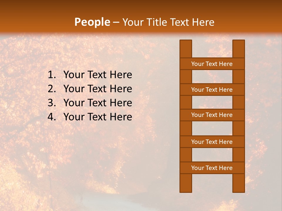 Warmth Garden Red PowerPoint Template
