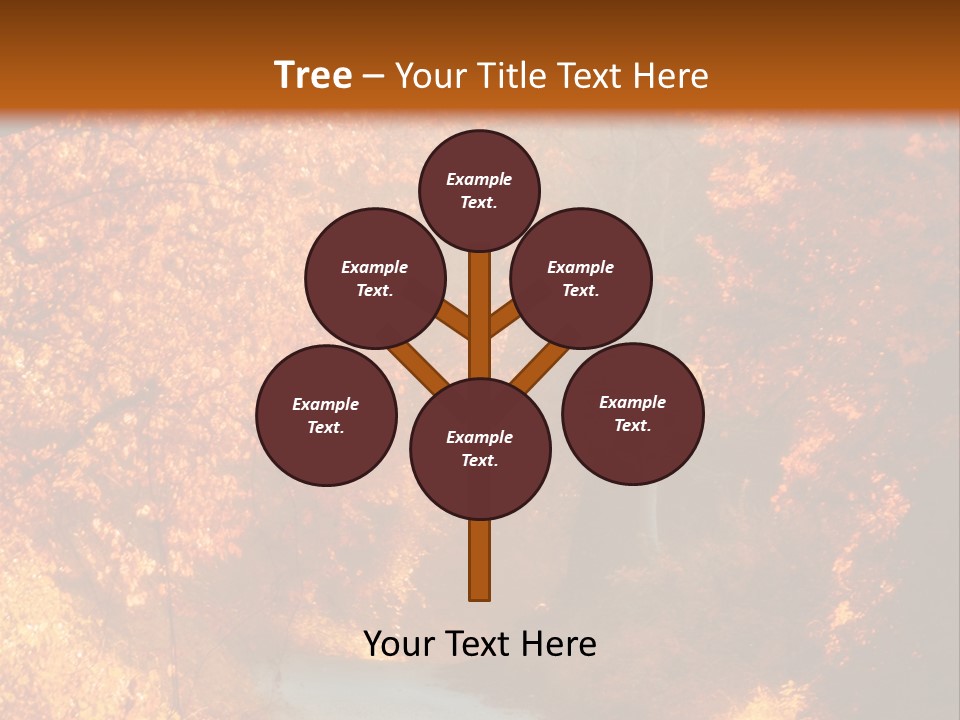 Warmth Garden Red PowerPoint Template