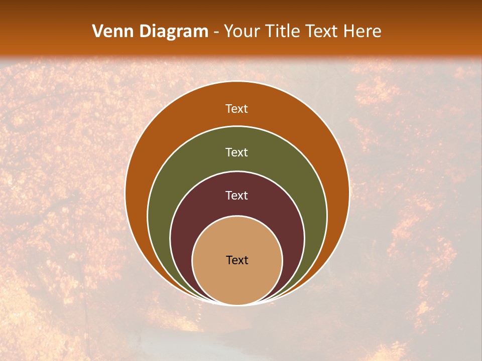 Warmth Garden Red PowerPoint Template