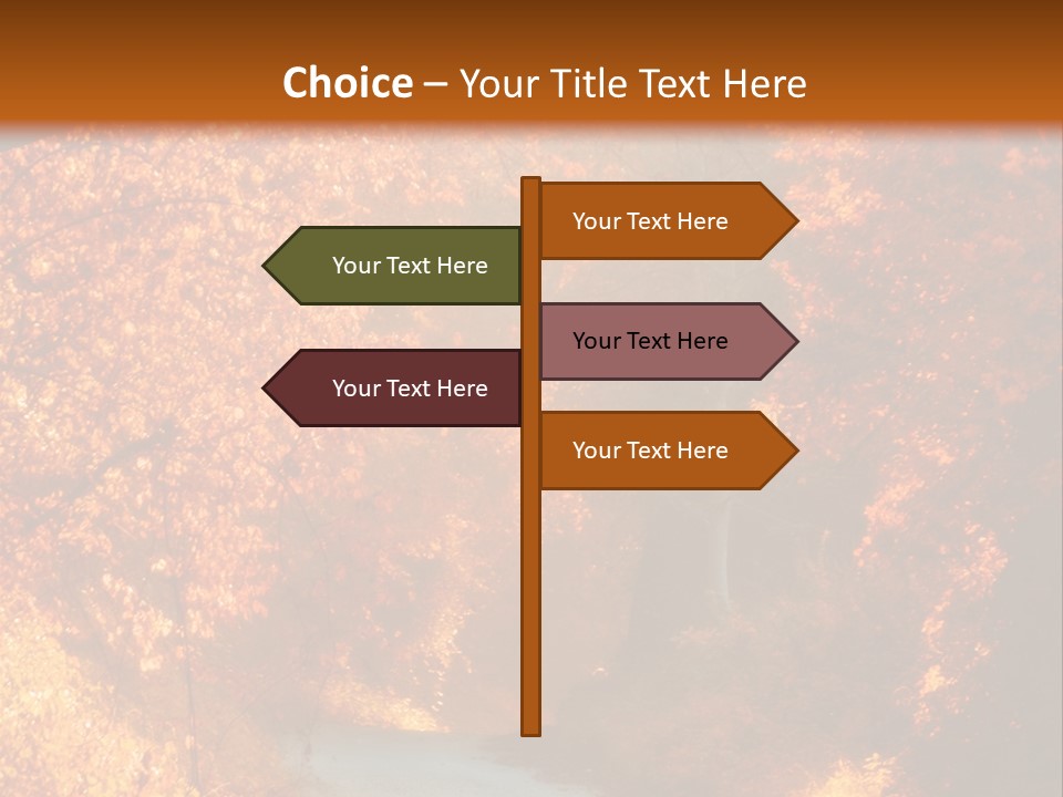 Warmth Garden Red PowerPoint Template
