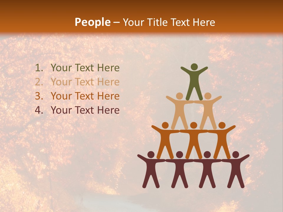 Warmth Garden Red PowerPoint Template