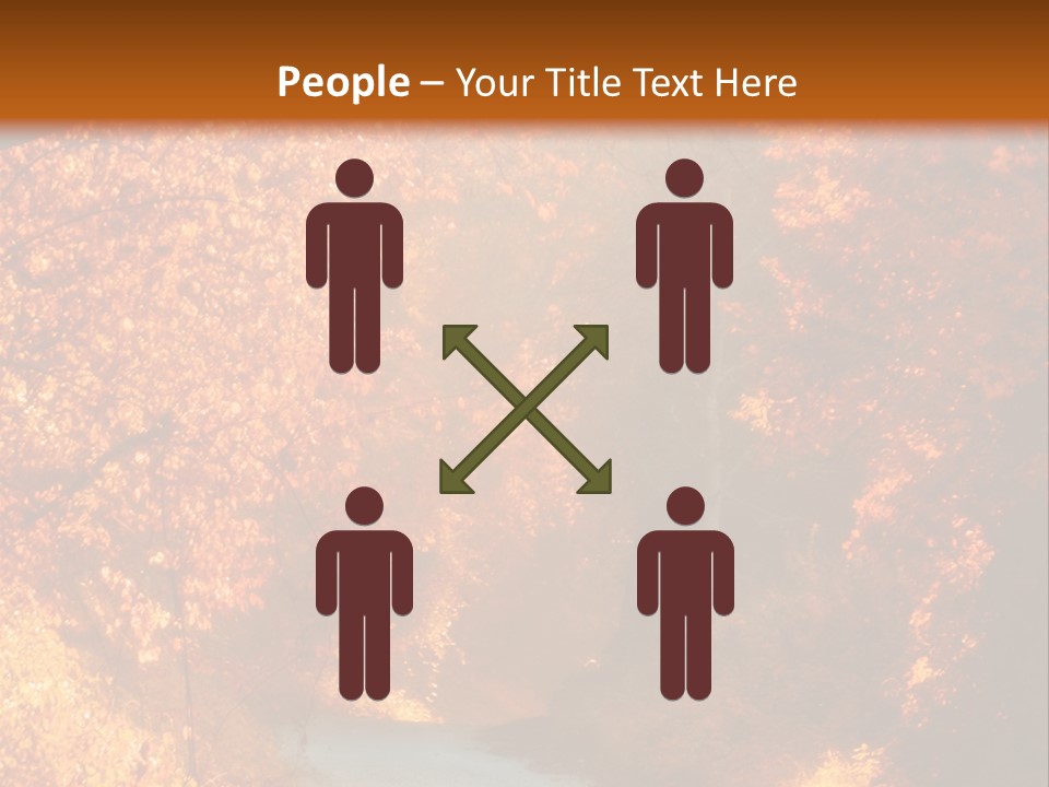 Warmth Garden Red PowerPoint Template