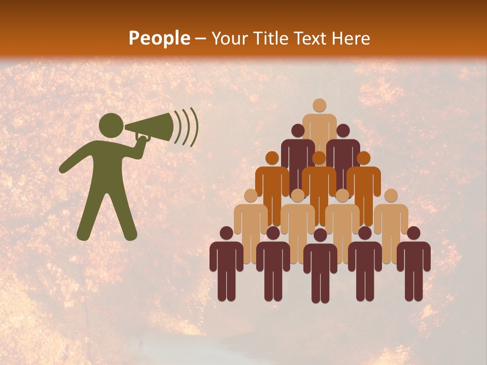 Warmth Garden Red PowerPoint Template