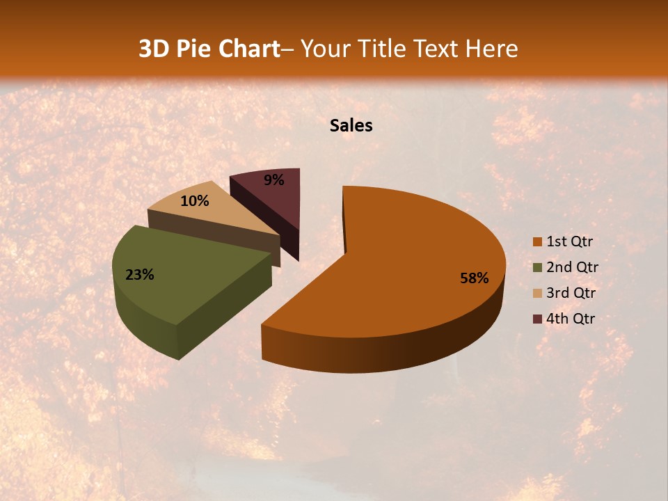 Warmth Garden Red PowerPoint Template