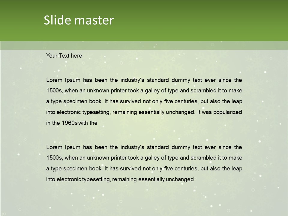 Greeting Cold Background PowerPoint Template