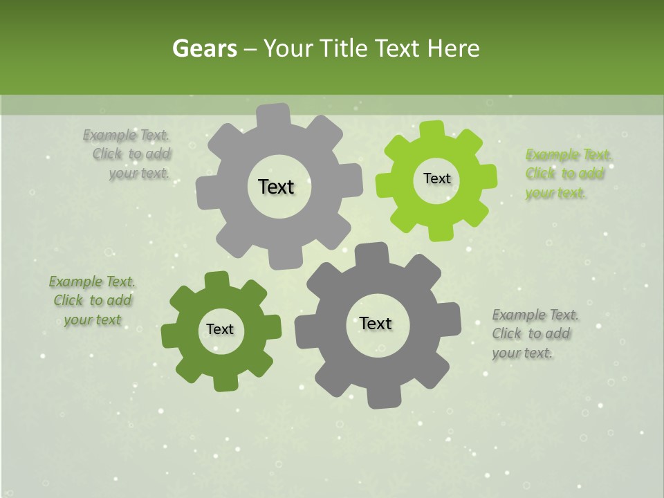 Greeting Cold Background PowerPoint Template