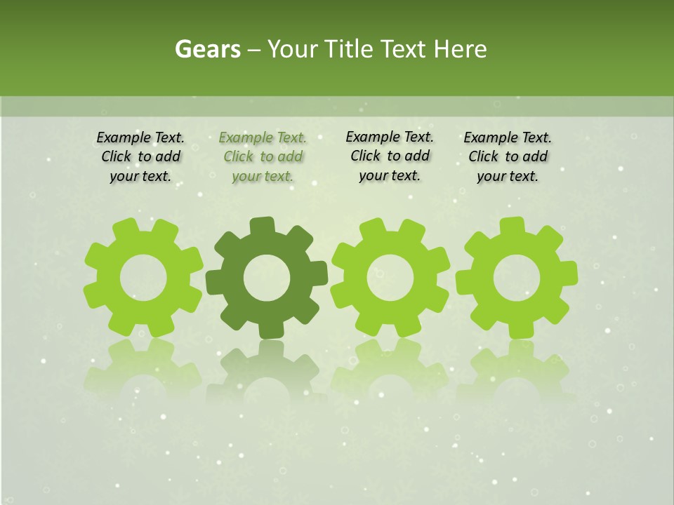 Greeting Cold Background PowerPoint Template