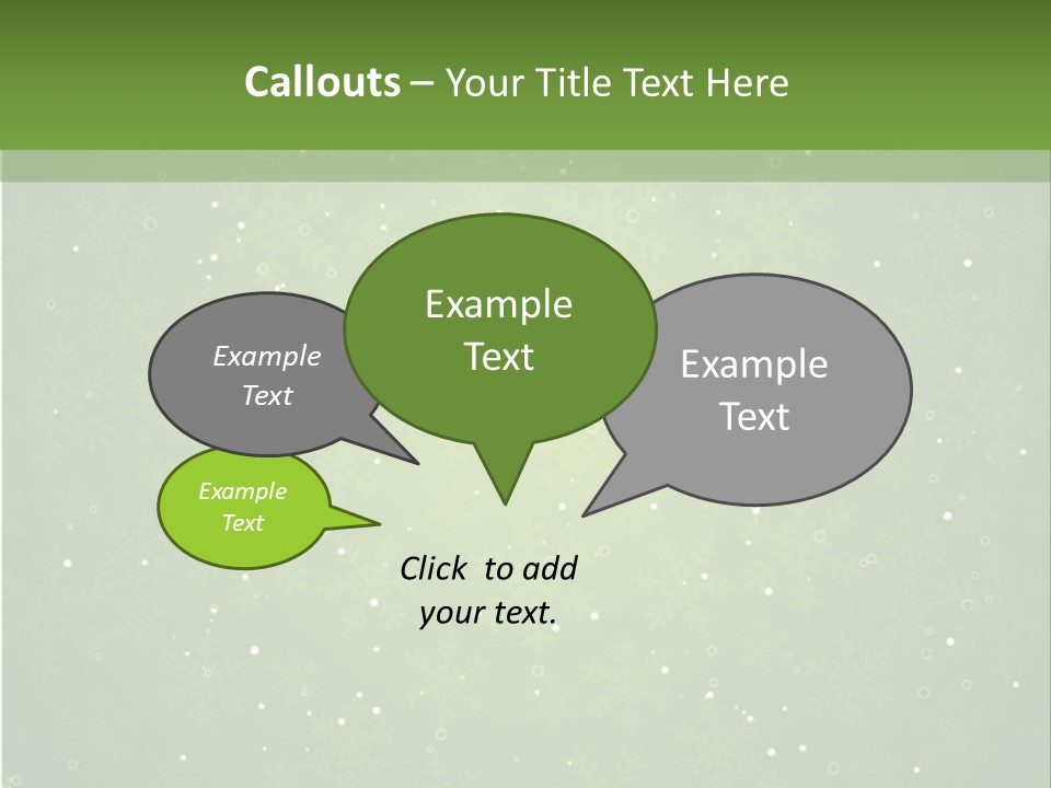 Greeting Cold Background PowerPoint Template