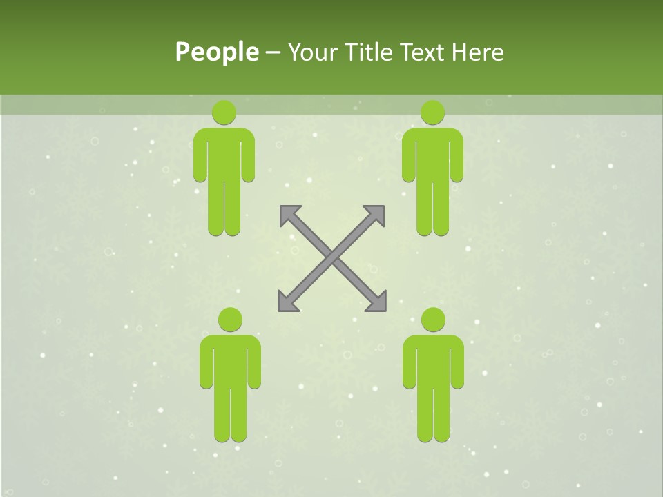 Greeting Cold Background PowerPoint Template