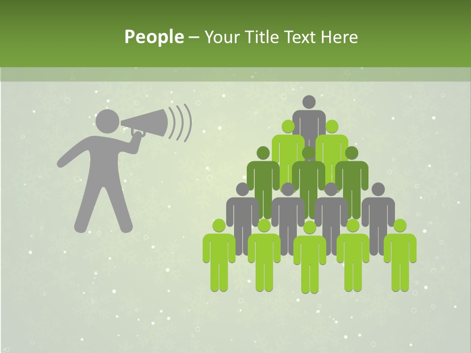 Greeting Cold Background PowerPoint Template