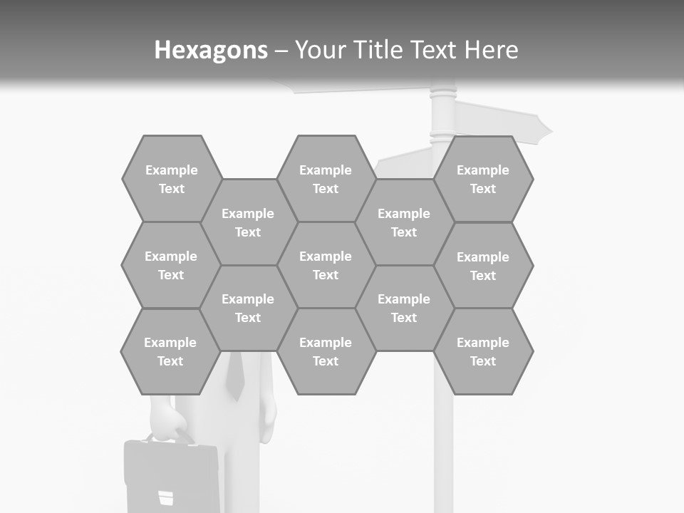 A Person Standing Next To A Street Sign PowerPoint Template