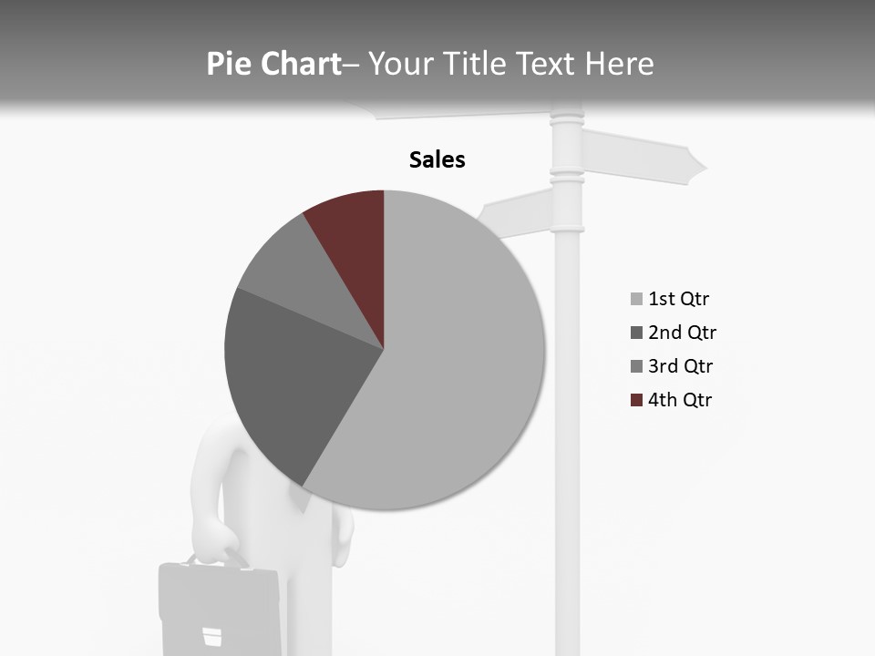 A Person Standing Next To A Street Sign PowerPoint Template