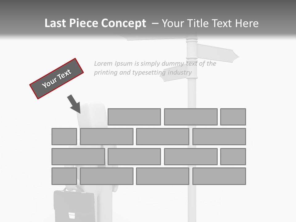 A Person Standing Next To A Street Sign PowerPoint Template