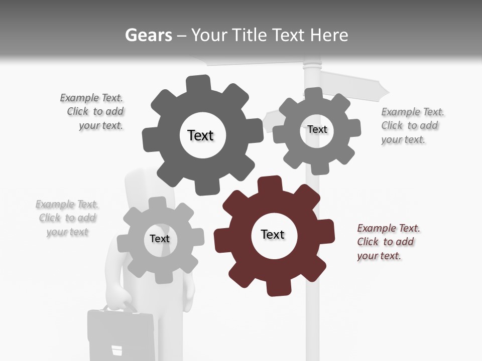 A Person Standing Next To A Street Sign PowerPoint Template