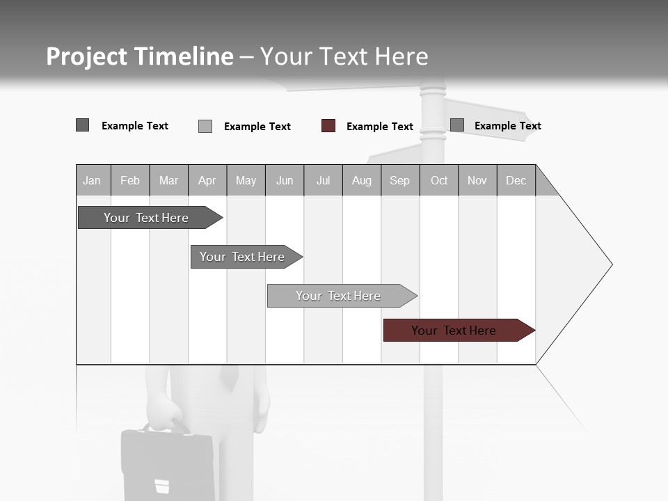 A Person Standing Next To A Street Sign PowerPoint Template