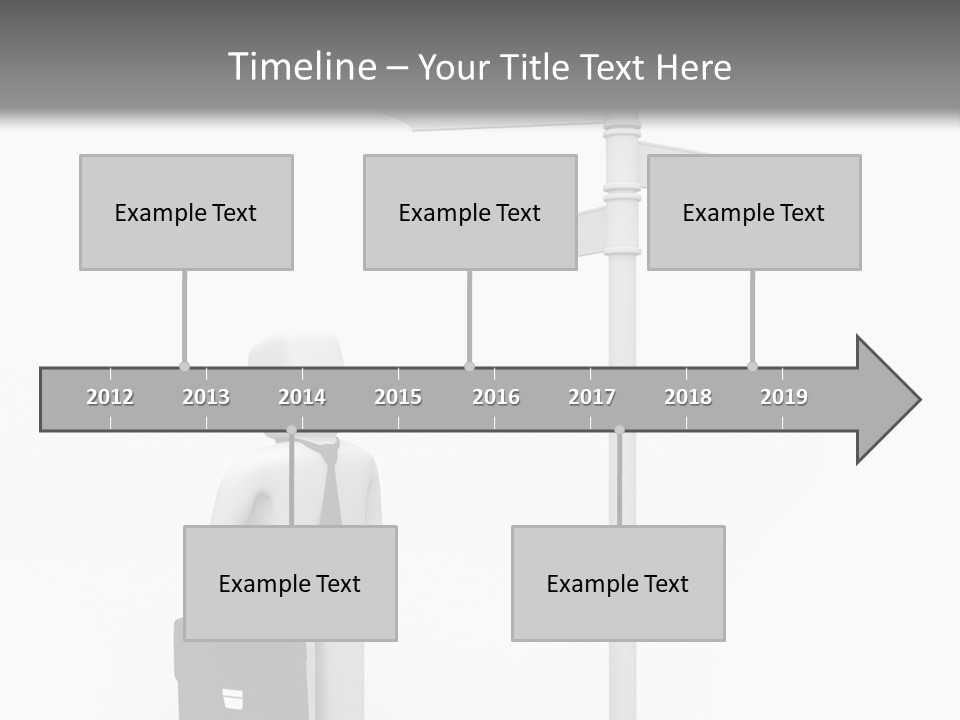 A Person Standing Next To A Street Sign PowerPoint Template
