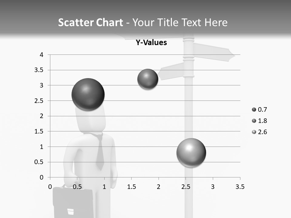 A Person Standing Next To A Street Sign PowerPoint Template