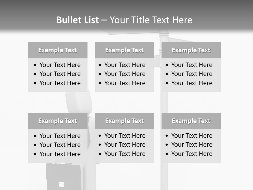 A Person Standing Next To A Street Sign PowerPoint Template