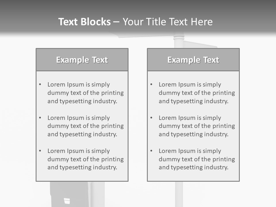 A Person Standing Next To A Street Sign PowerPoint Template