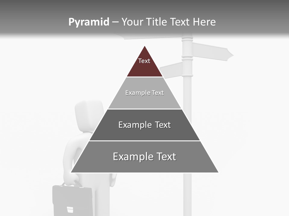 A Person Standing Next To A Street Sign PowerPoint Template