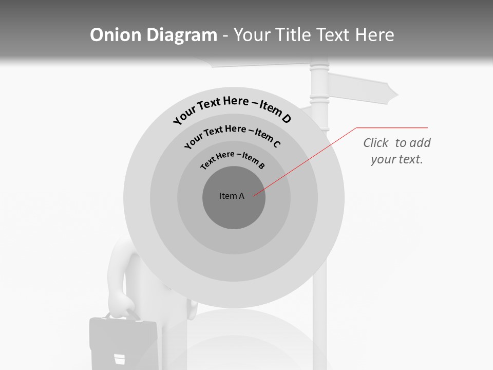 A Person Standing Next To A Street Sign PowerPoint Template