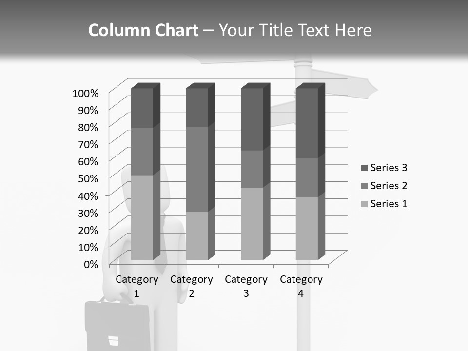 A Person Standing Next To A Street Sign PowerPoint Template