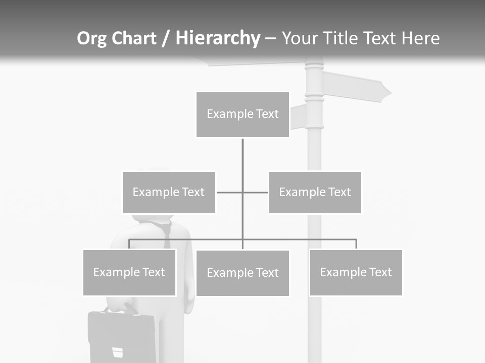 A Person Standing Next To A Street Sign PowerPoint Template