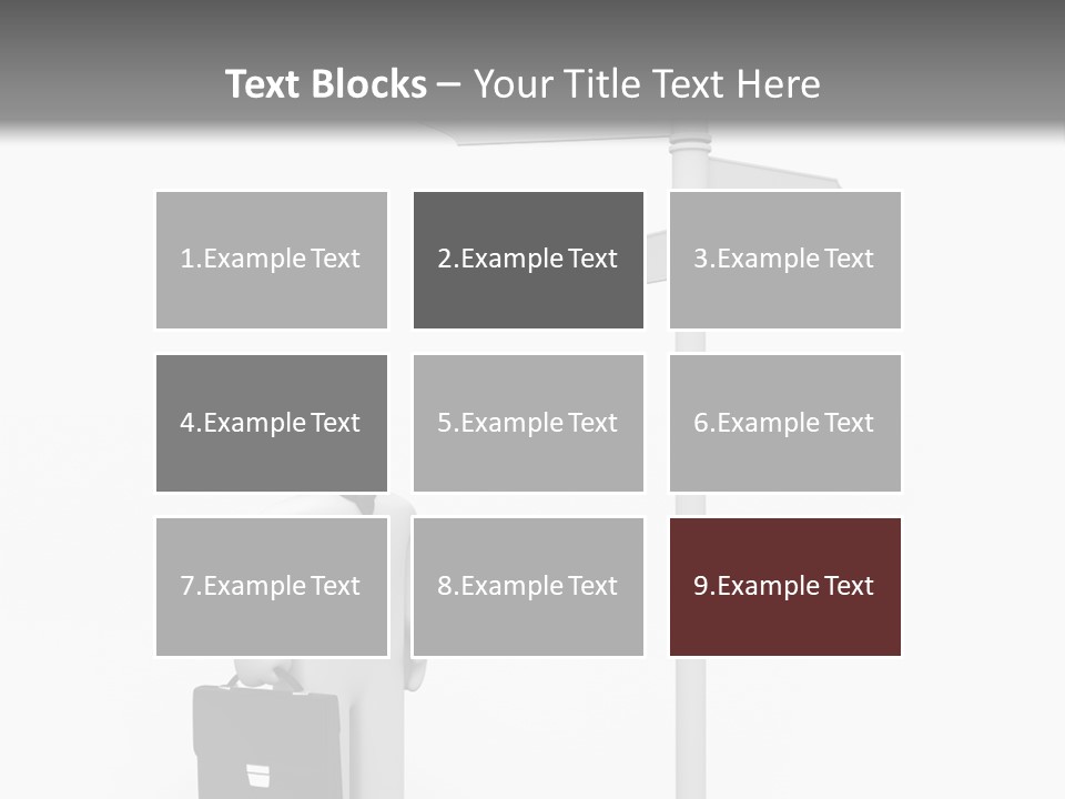 A Person Standing Next To A Street Sign PowerPoint Template