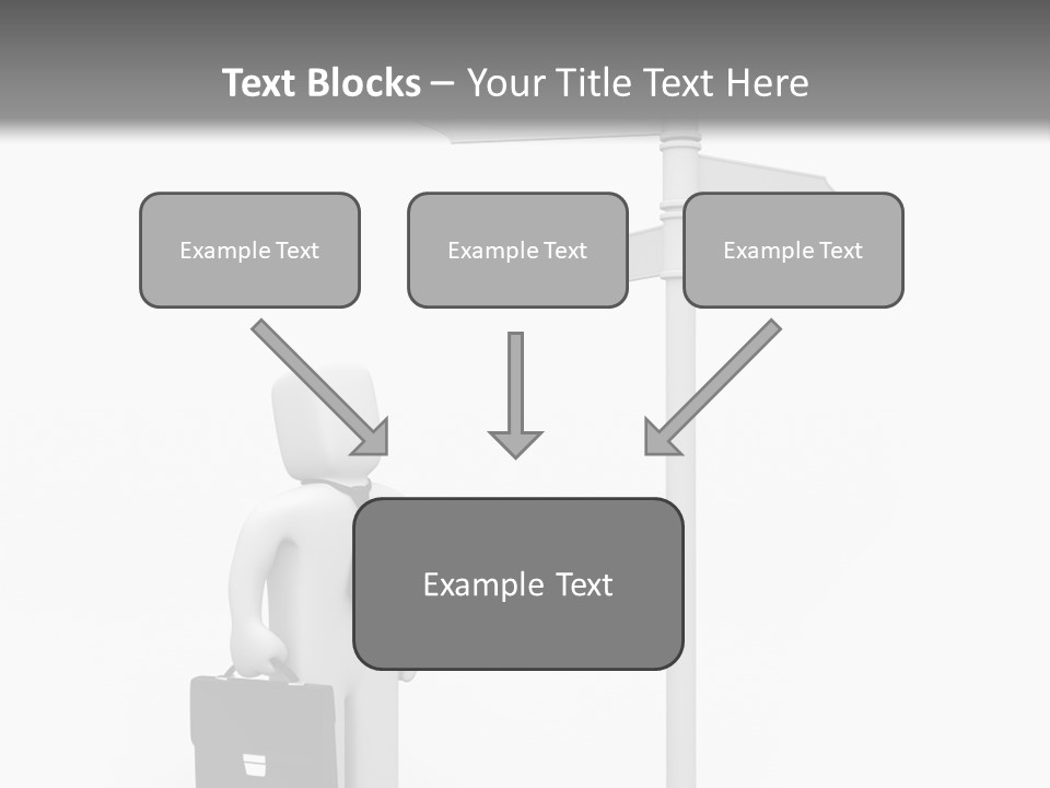 A Person Standing Next To A Street Sign PowerPoint Template
